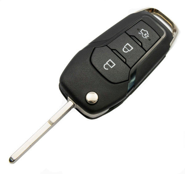 OEM Ford 3 Button Flip Remote (OEM Board, Aftermarket Case)