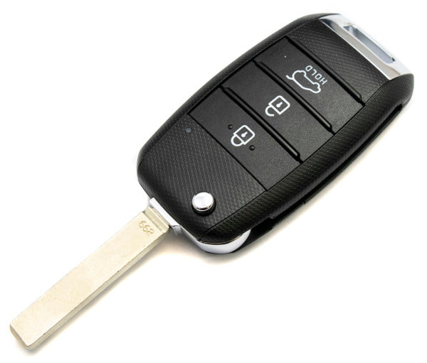 3 Button Flip Remote (Picanto 3 2017-) with Aftermarket Blade