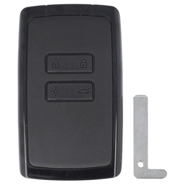 Aftermarket Renault 4 Button Remote Card (Black)