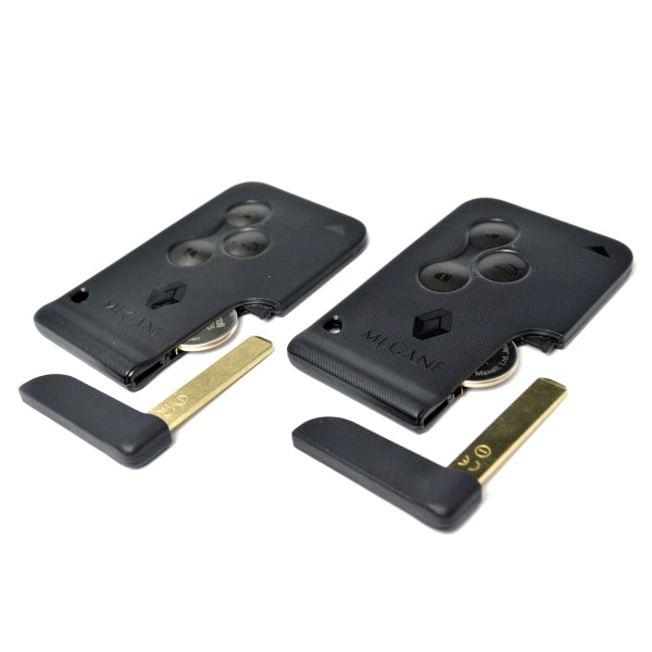 Megane Card 3 Button (Non-Handsfree) (x2)