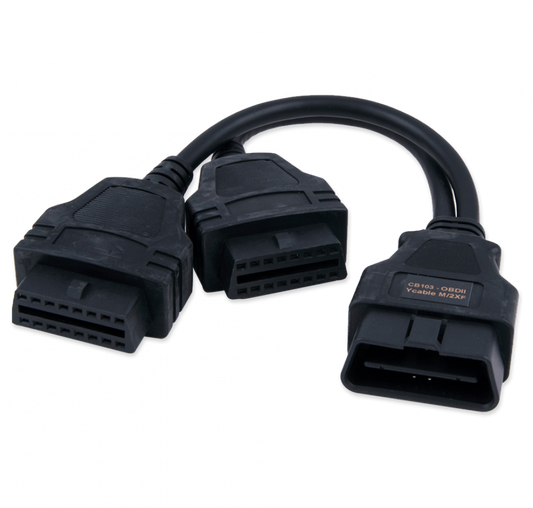 CB103 - OBDII Y cable M/2xF