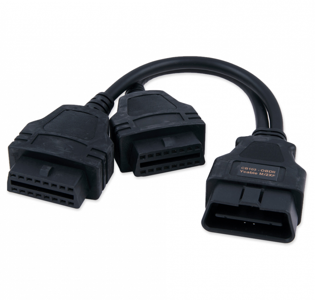 CB103 - OBDII Y cable M/2xF
