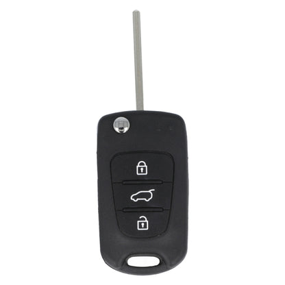 OEM KIA 3 Button Flip Remote (OEM Board, Aftermarket Case)