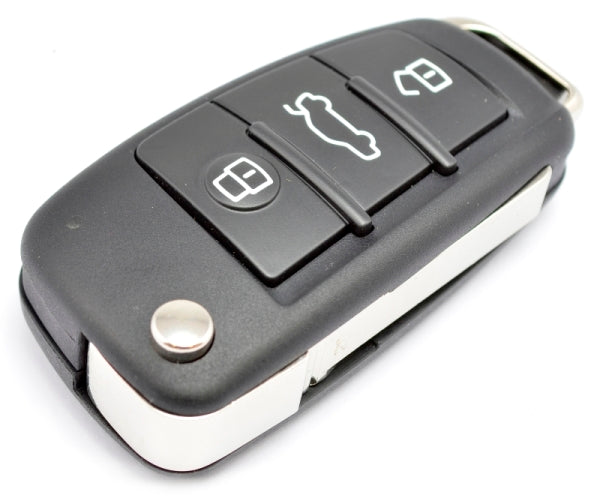 OEM Audi MQB 3 Button Flip Remote (No Logo)