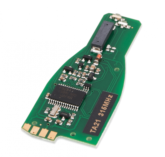 TA21 - PCB for Mercedes IR key fob case with chrome. Frequency - 315 MHz